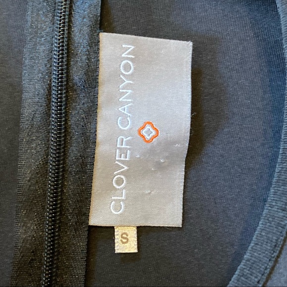 Clover Canyon Neoprene laser cut black sleeveless dress size small - Picture 5 of 11